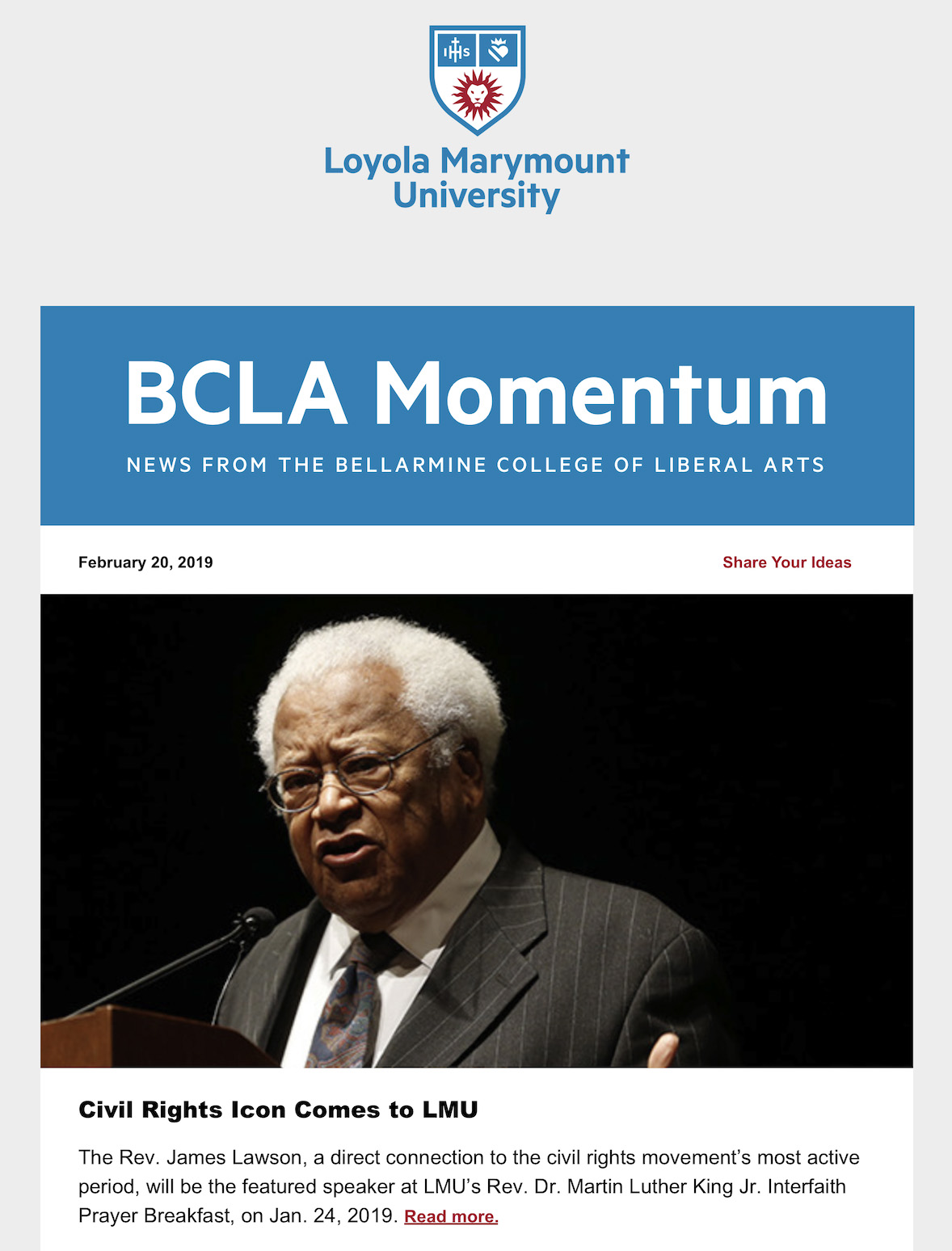 BCLA Momentum newsletter feature