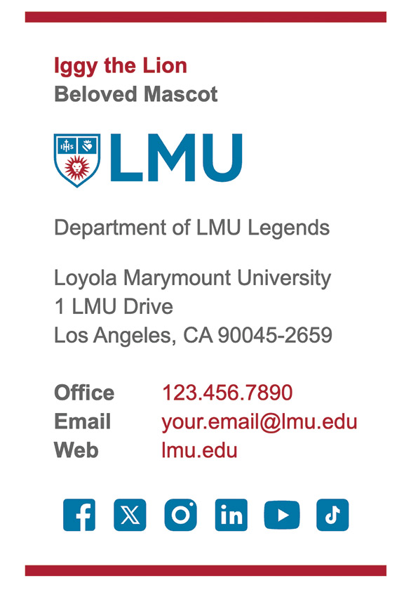 LMU Email Signature
