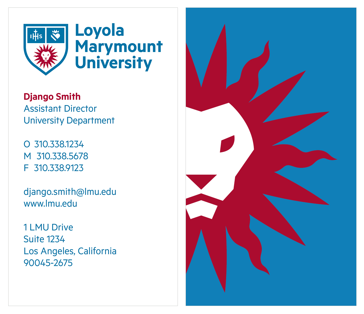Standard Business Card with Spirit Mark Backing