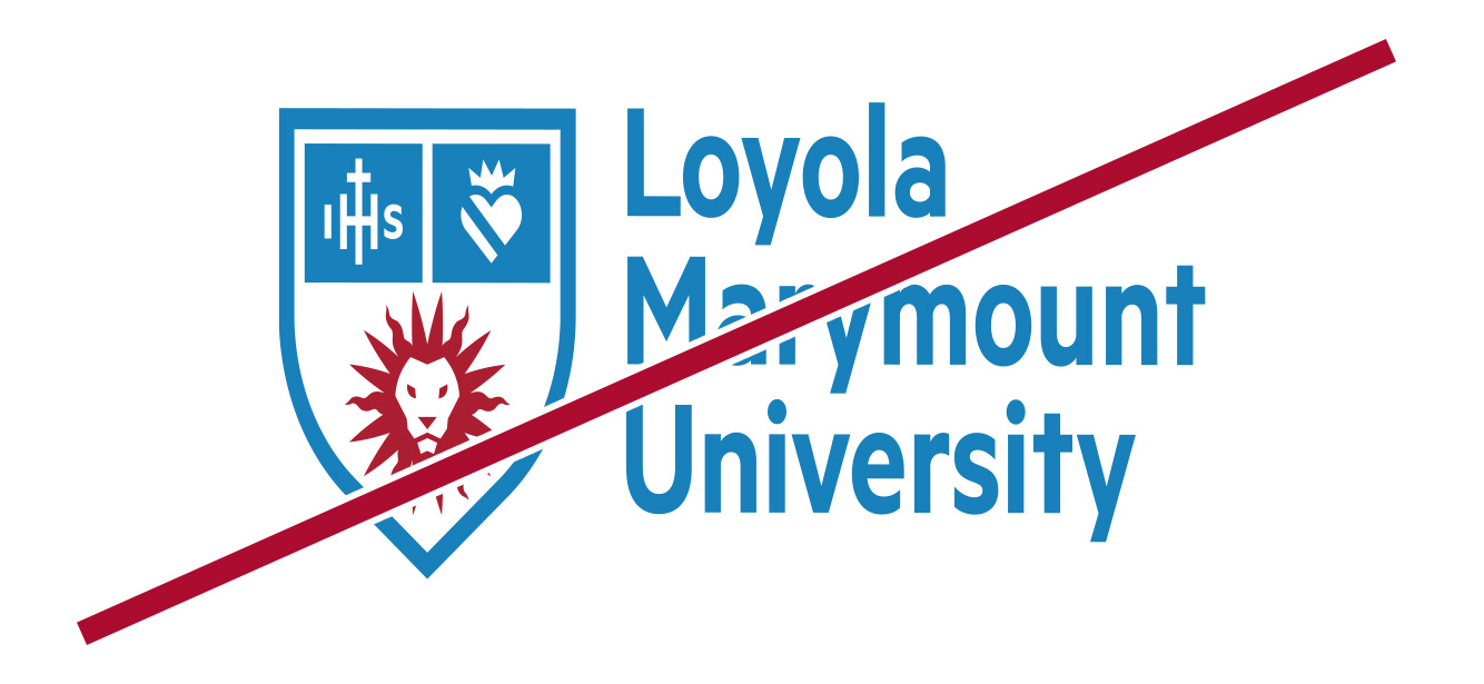 University Logo Lock-Ups: Primary - Loyola Marymount University