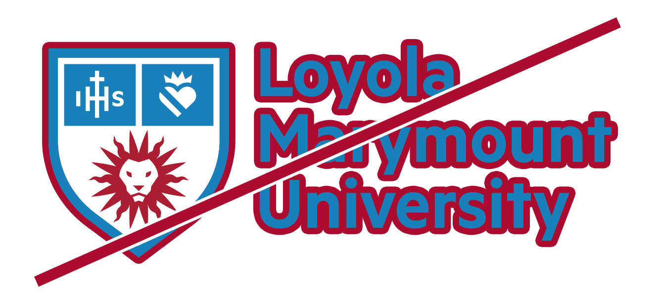 University Logo Lock-Ups: Primary - Loyola Marymount University